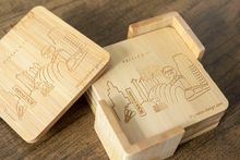 Kansas City Bamboo Coaster Set: Wholesale