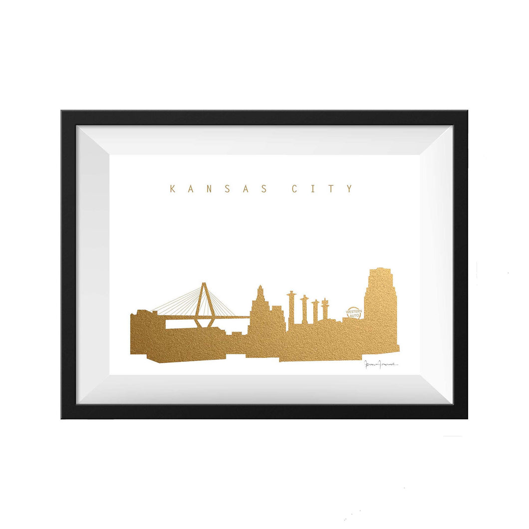 Kansas City Missouri Gold Print