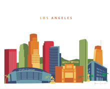 Los Angeles California Skyline Print